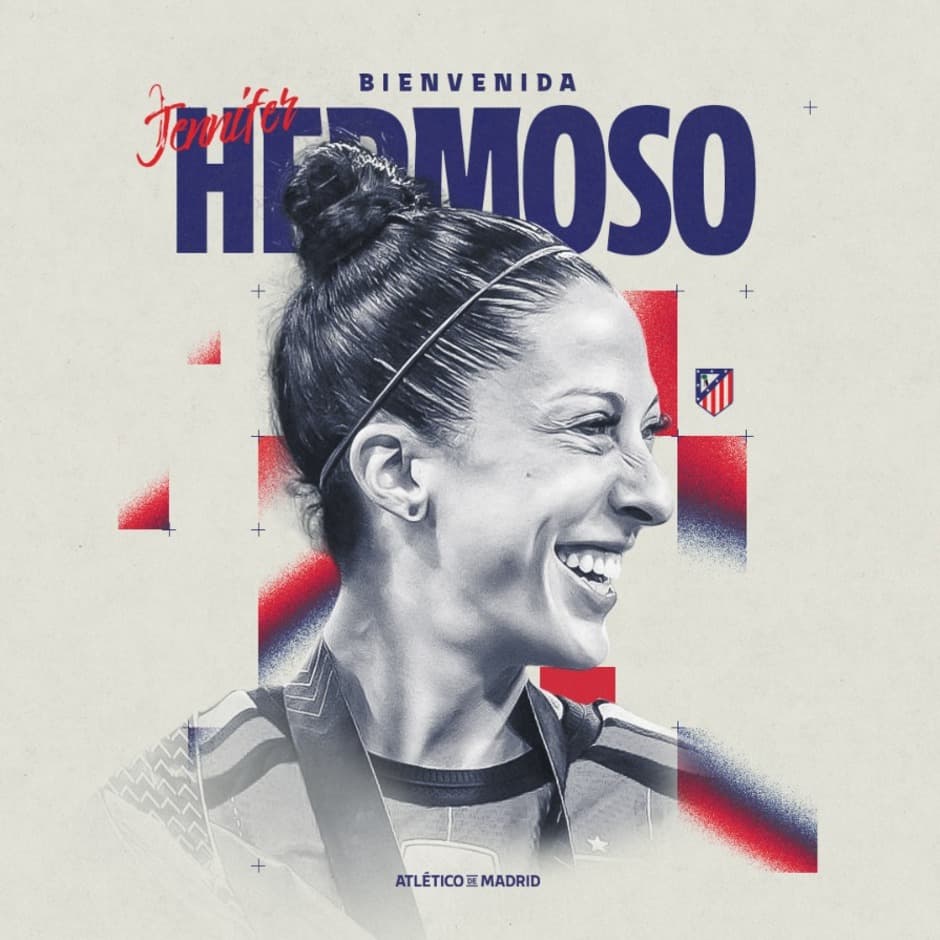 Jenni Hermoso vuelve al Atlético de Madrid con el 9 a la espalda