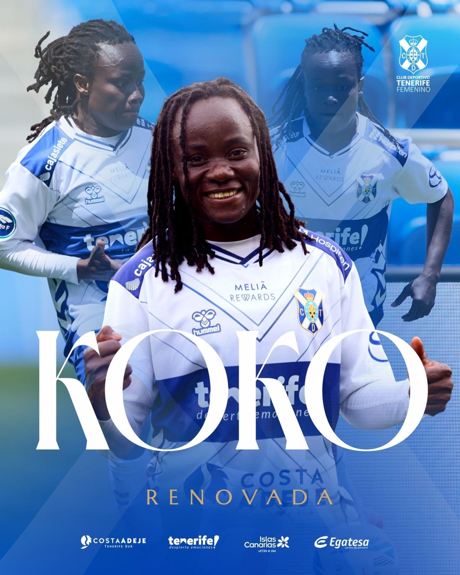 Koko Ange seguirá escribiendo historia en el Costa Adeje Tenerife Egatesa