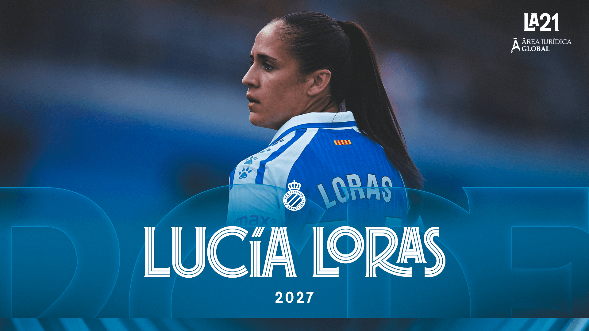 Lucía Loras firma su continuidad en el Espanyol y dará el salto a la dinámica del primer equipo